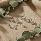 Kit de brincos Brilho de 3 Marias com Zircônias