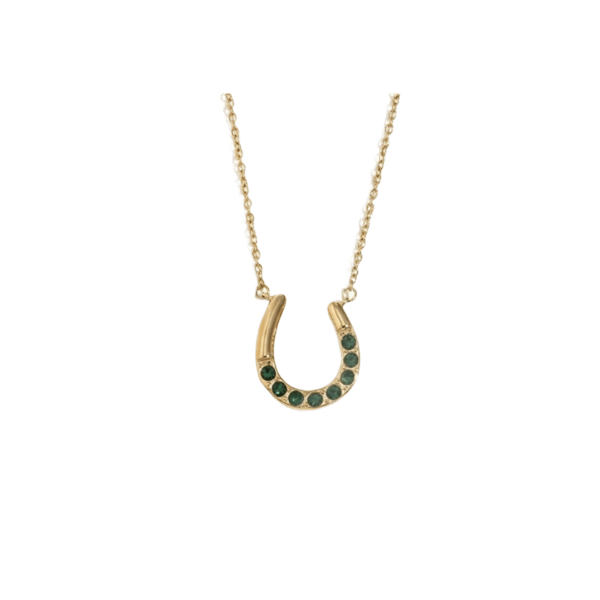 Conjunto Ferradura Moderna Banhado a Ouro 18k