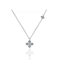 Conjunto Trevo de 4 folhas Cravejado Prata 925