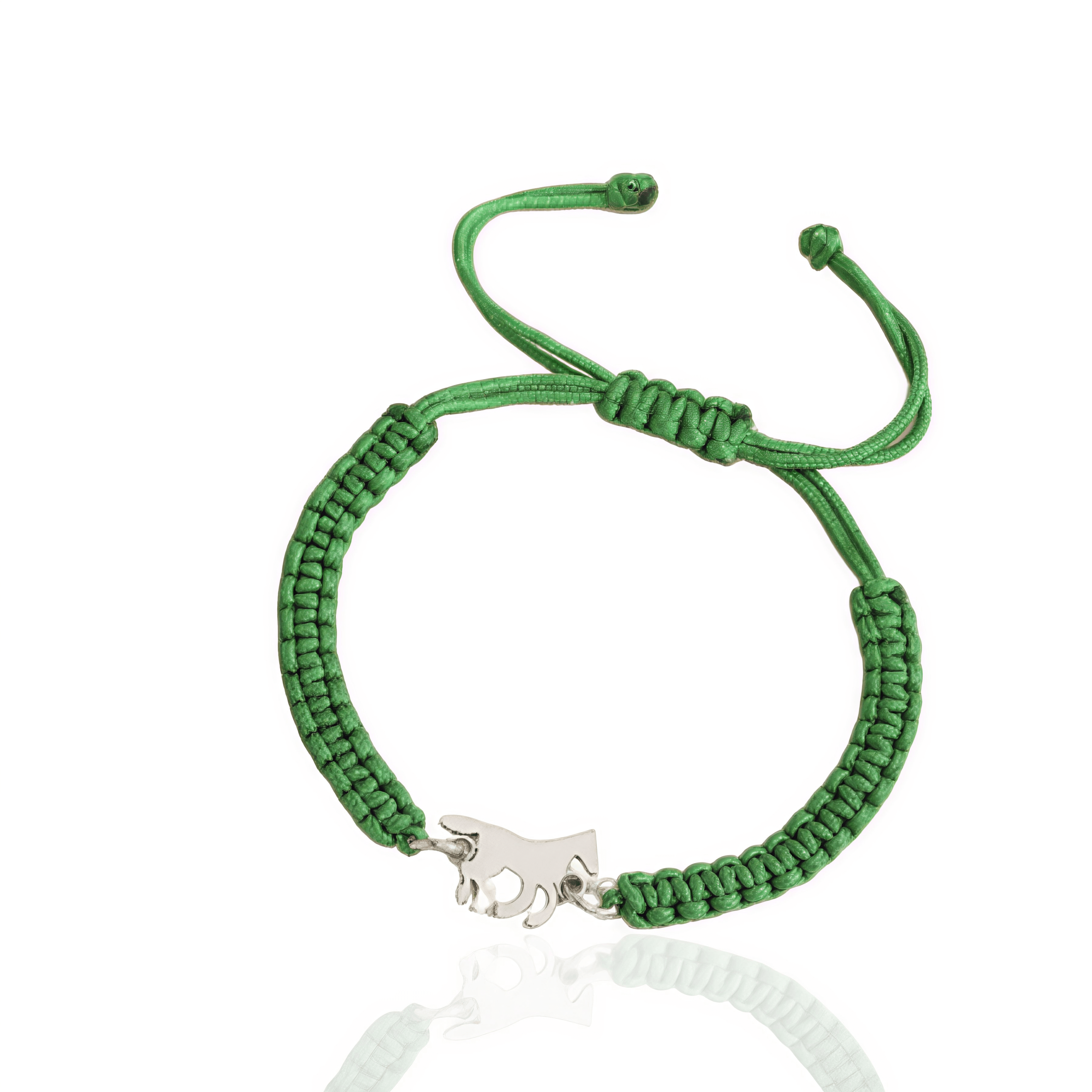 Pulseira Ajustável Galope Cores Pingente Prata