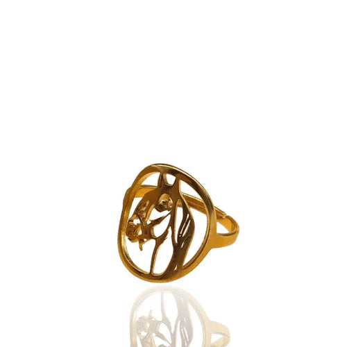 Anel Mustang Dourado