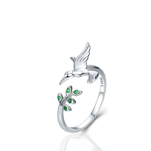 Anel Voo de Beija-Flor Prata 925