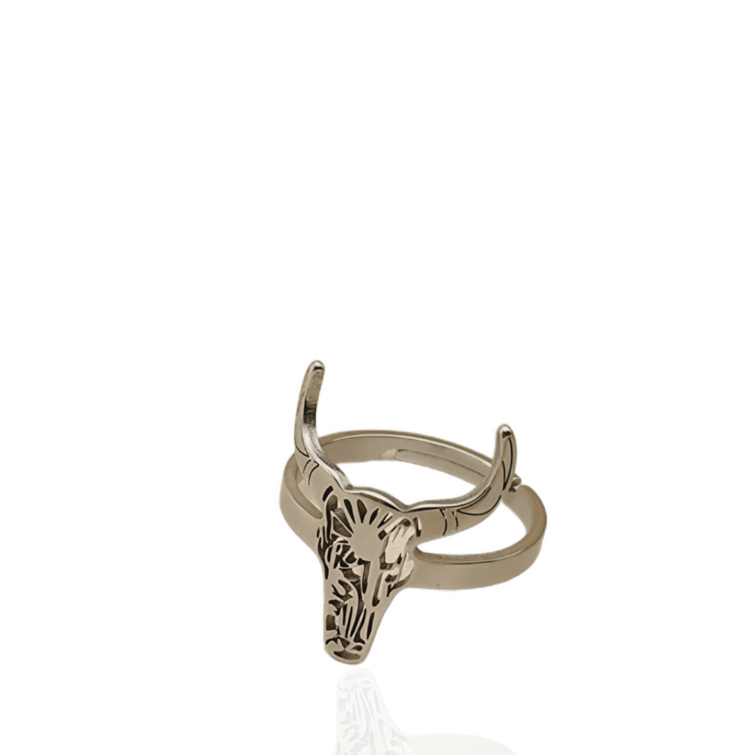 Anel Boiadeira Ajustável Prata