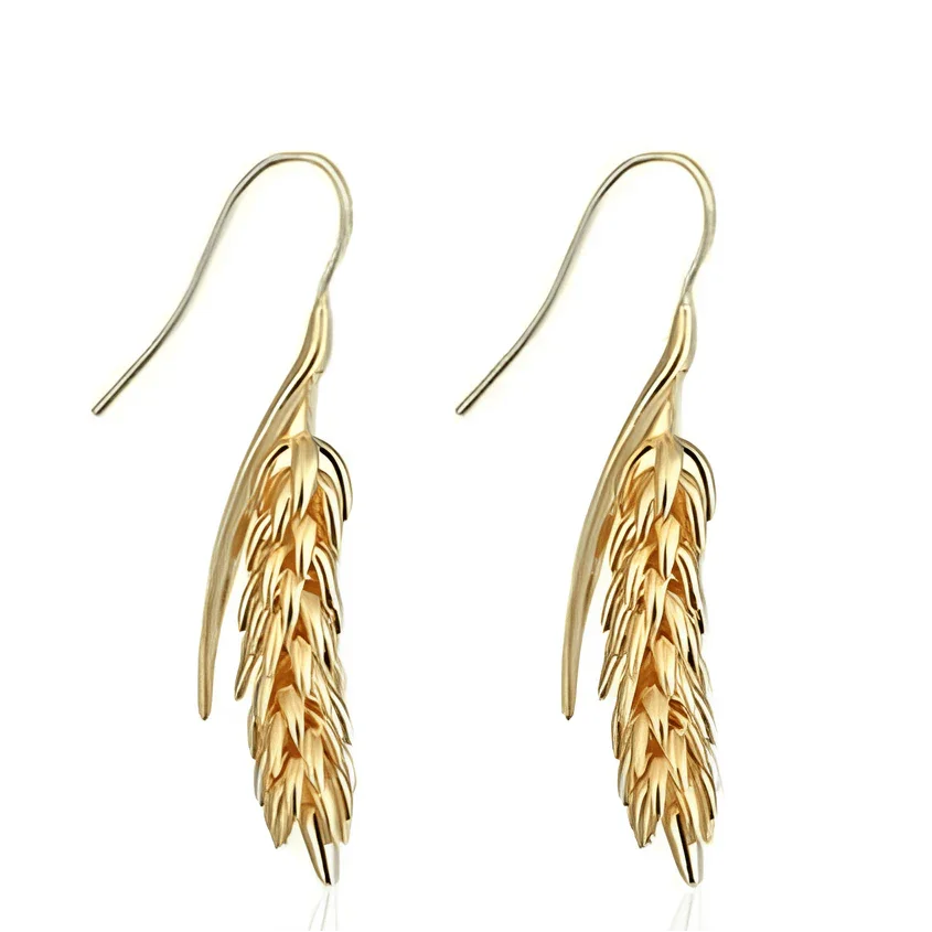 Brincos Cacho de Trigo Dourado