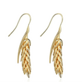 Brincos Cacho de Trigo Dourado