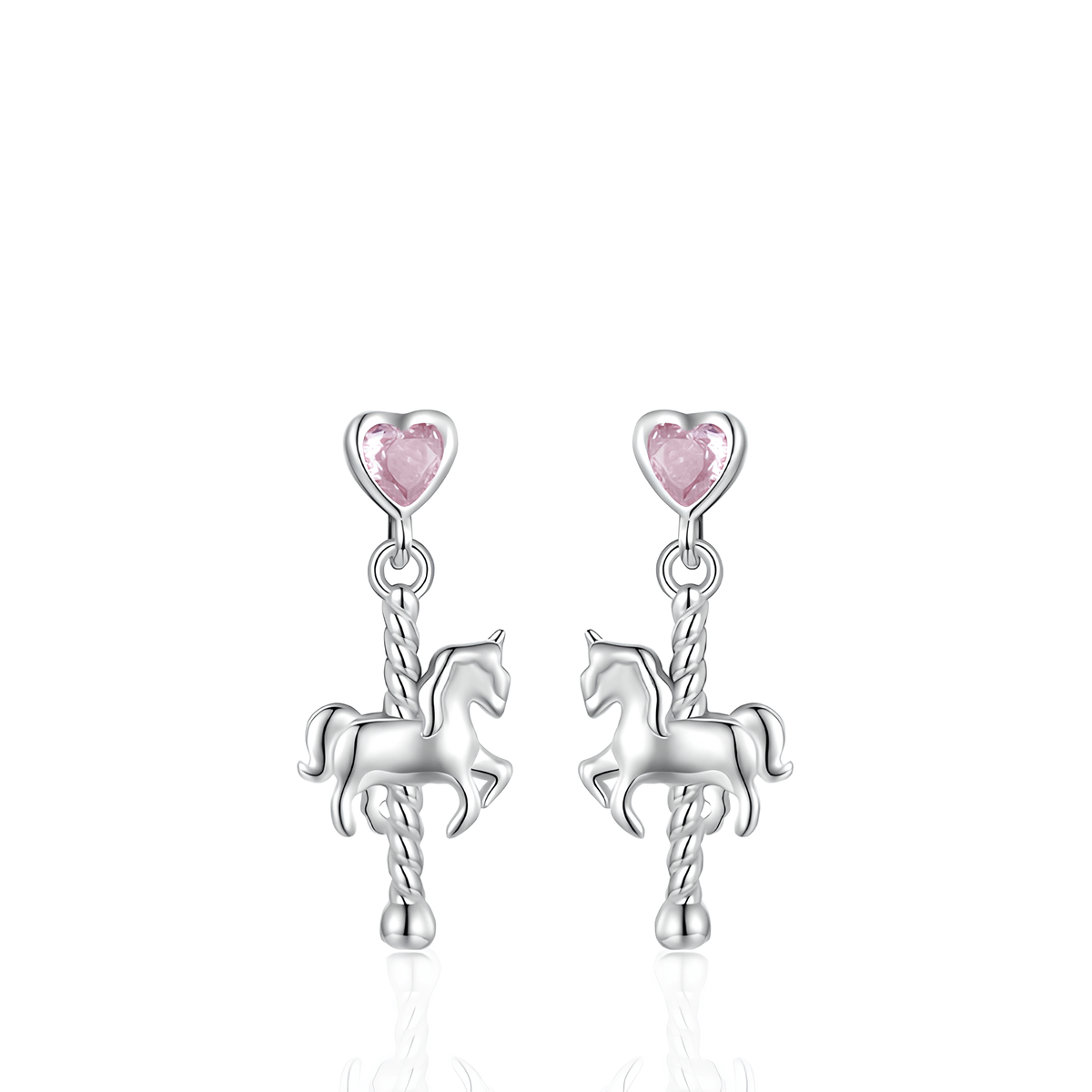 Brinco Paixão Equina Carrossel Prata 925