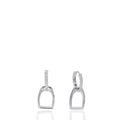 Brinco Estribos Cravejados Prata 925