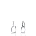 Brinco Estribos Cravejados Prata 925