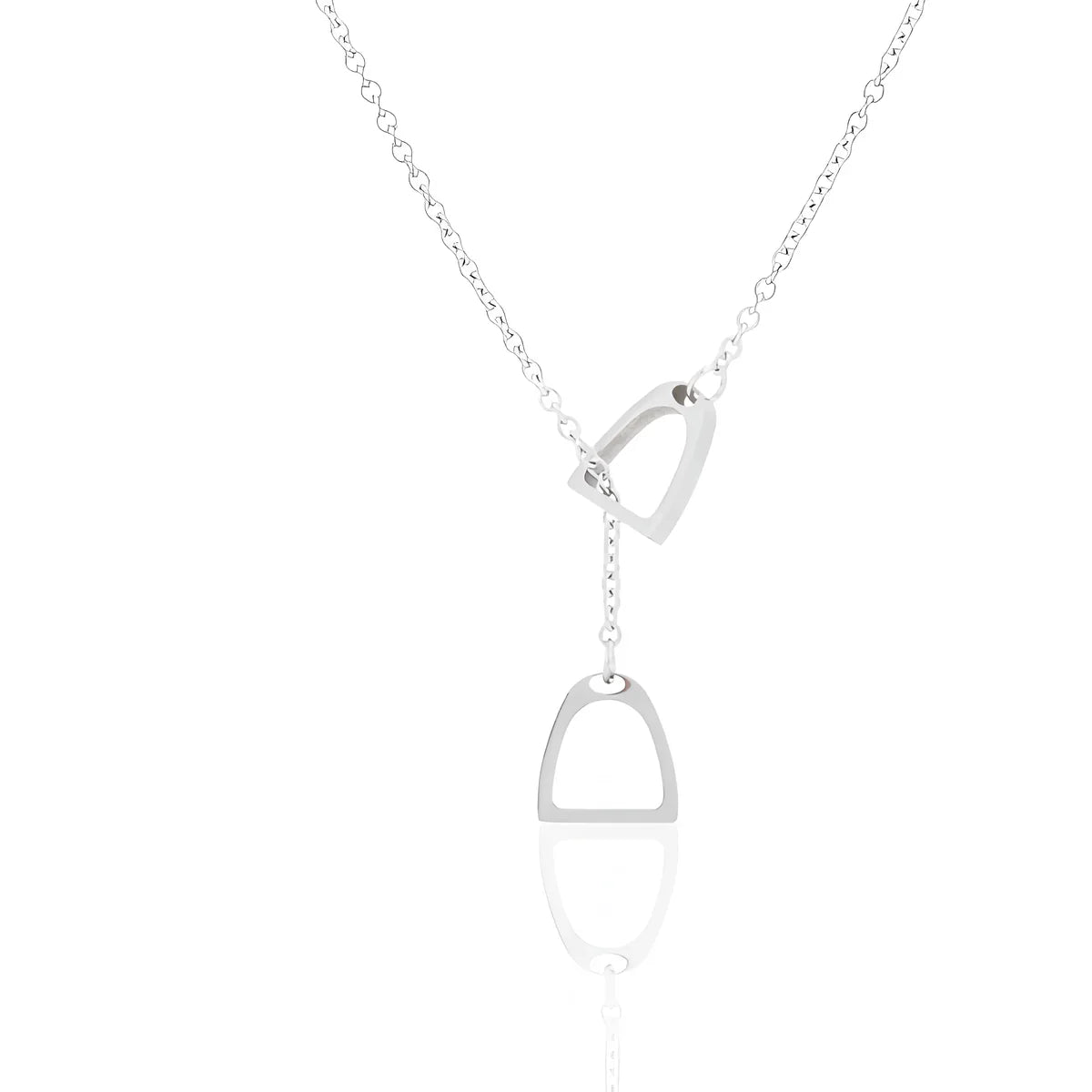 Conjunto Estribos Entrelaçados Prata