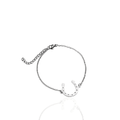 Pulseira Ferradura de Aço Prata