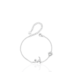 Pulseira Gatinho Brincalhão Prata 925