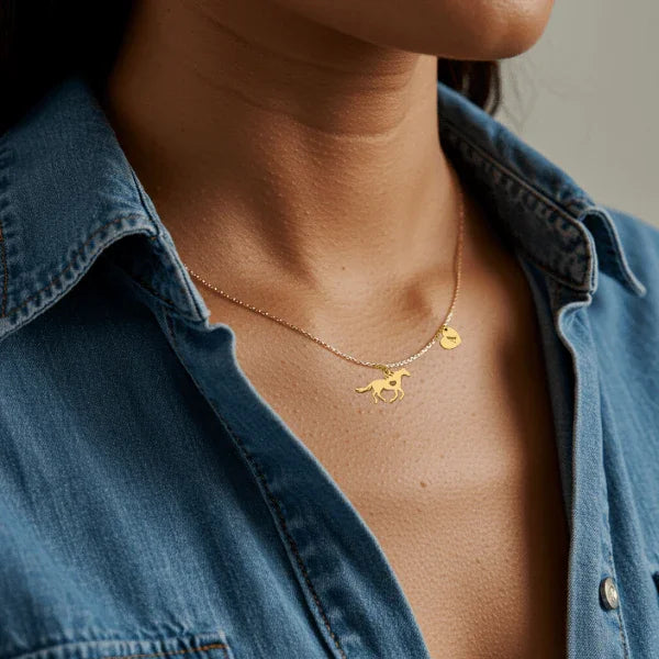 Conjunto Colar e Corrente Alfabeto Dourado ou Prata