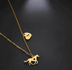 Conjunto Colar e Corrente Alfabeto Dourado ou Prata