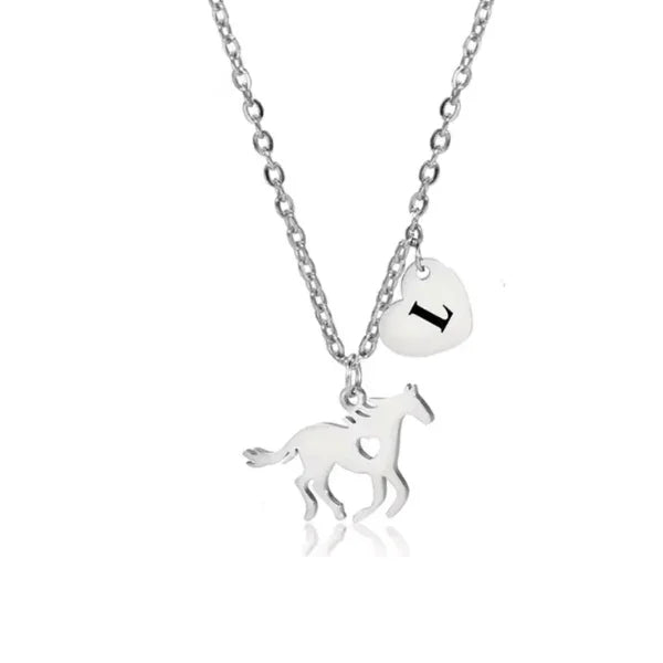 Conjunto Colar e Corrente Alfabeto Dourado ou Prata