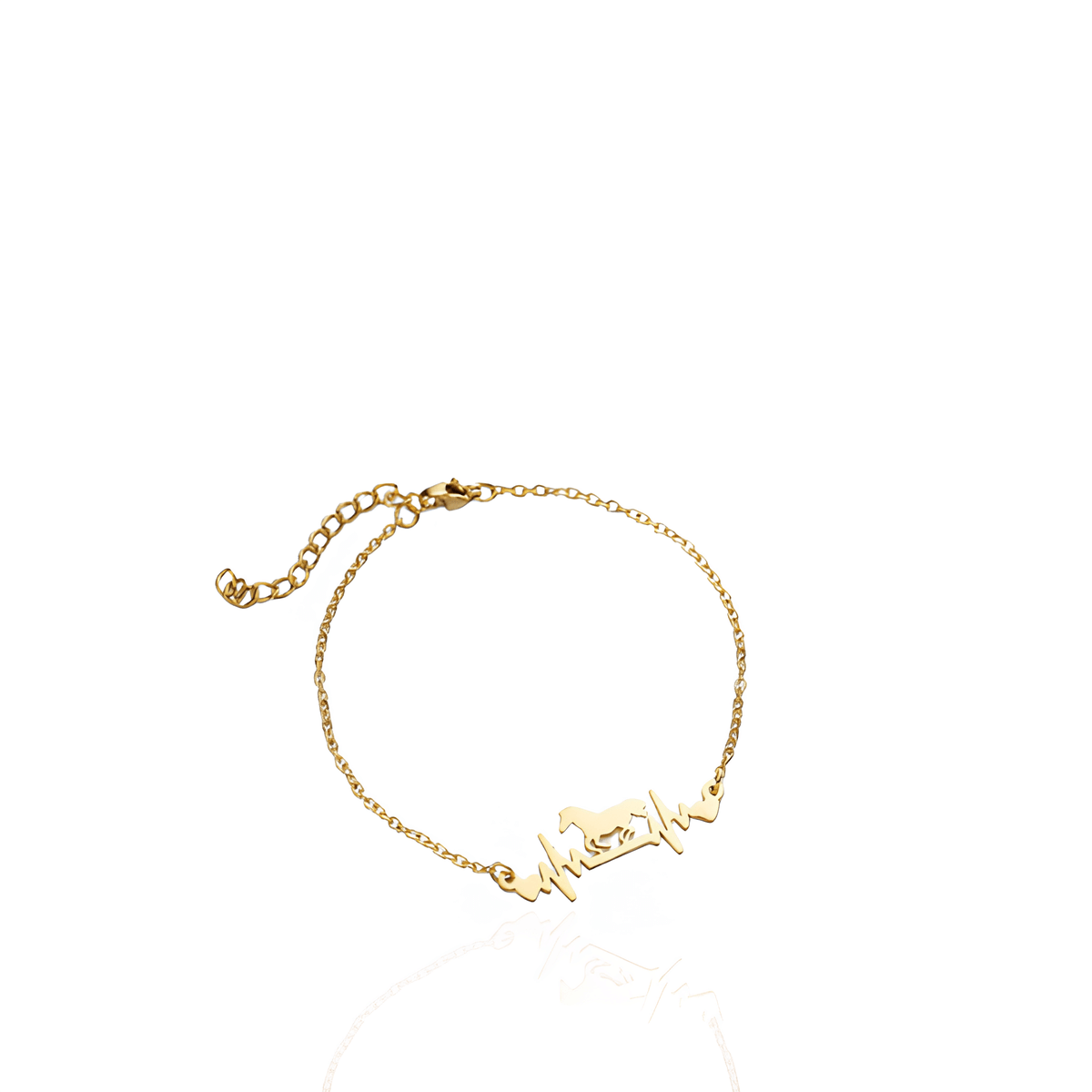 Pulseira Batimentos a Galope Dourado