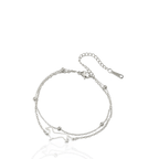 Pulseira Dupla Meu Companheiro Salsicha Prata