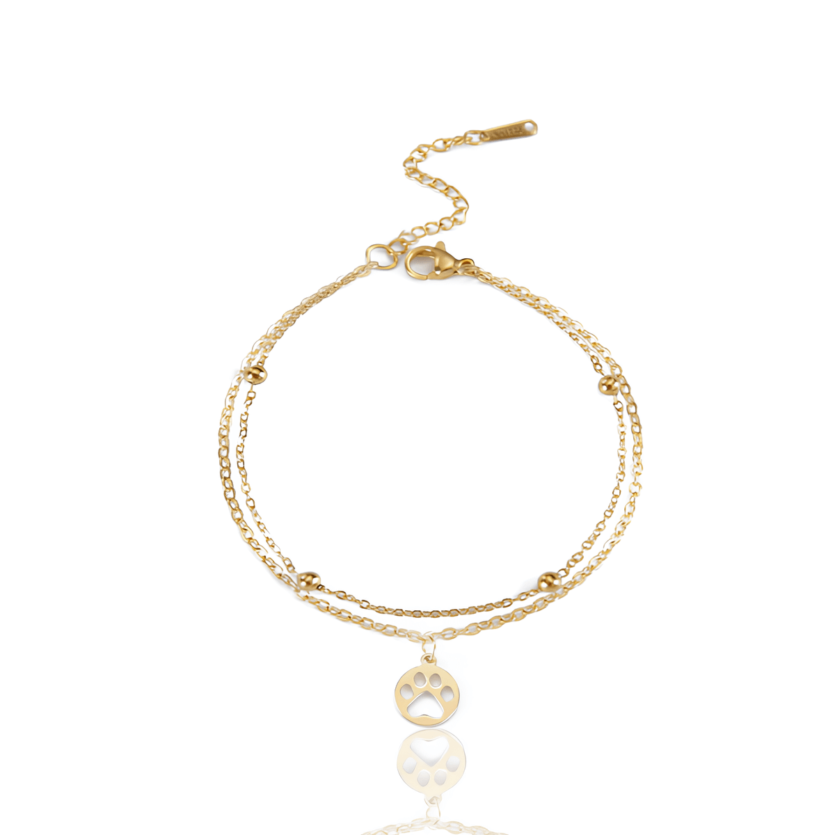 Pulseira Dupla Amor Pet Dourada