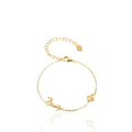 Pulseira Impressões de um Salsichinha Prata 925 Banhado Ouro