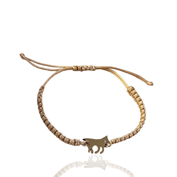 Pulseira Ajustável Galope Cores Pingente Dourado